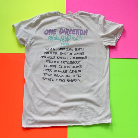 *2015 *One Direction 1D On The Road Again Tour Tee - Picture 5 of 12